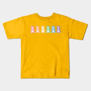 Gummy bears, rainbow spectrum, colorful candy bear Kids T-Shirt